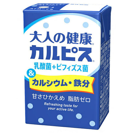 LB Adult Healthy Calpis Lactic Acid Bacteria + Bifidobacteria & Calcium & Iron 125ml Paper Pack x 24 Bottles 
