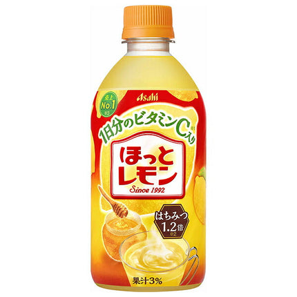 Asahi Beverage [For HOT] Hotto Lemon 480ml plastic bottle x 24 pieces [Shipped in Japan]