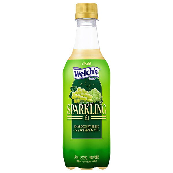 Asahi Beverages Welch’s Sparkling White 450ml PET bottle x 24 bottles [Shipped in Japan]