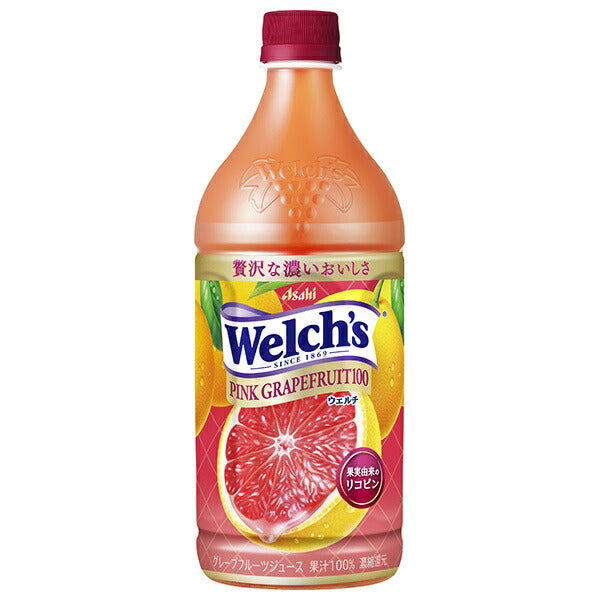 Asahi Soft Drinks Welch’s Pink Grapefruit 100 800g plastic bottles x 8 bottles [shipped in Japan]