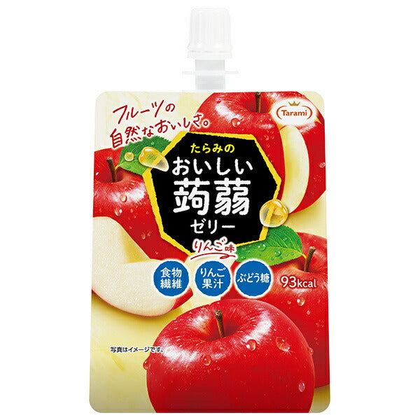 Tarami delicious konnyaku jelly apple flavor 150g pouch x 30 pieces [shipped in Japan]