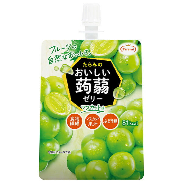Tarami Delicious Konnyaku Jelly Muscat Flavor 150g Pouch x 30 Pieces [Shipped in Japan]