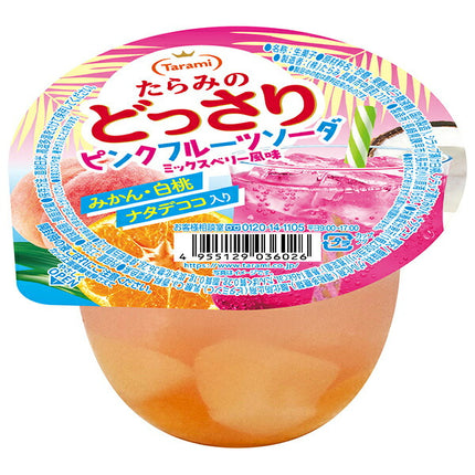 Tarami Tarami Dossari Pink Fruit Soda 230g x 24 (6 x 4) pieces [Shipped in Japan]