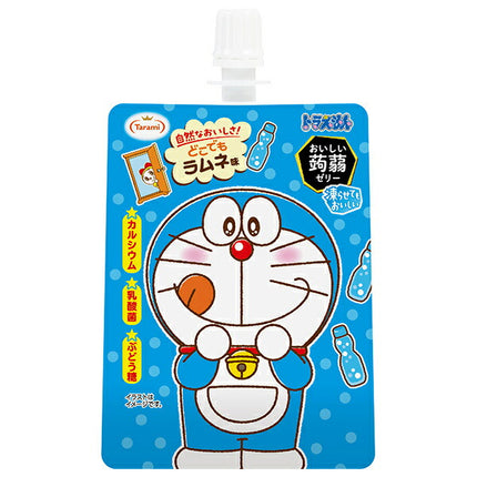 Tarami Doraemon Delicious Konnyaku Jelly Ramune Flavor 130g Pouch x 30 Pieces [Shipped in Japan]