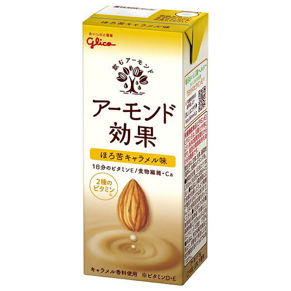 Glico Dairy Almond Effect Bitter Caramel Flavor 200ml paper pack x 24 bottles [shipped in Japan]