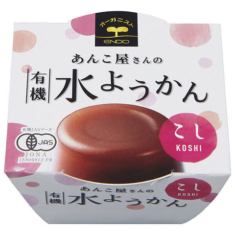 Endo Seian Ankoya's Organic Water Yokan Strained 100g x 24 pieces 