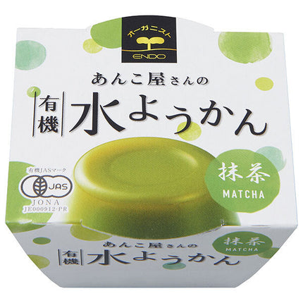 遠藤製餡 あんこ屋さんの有機水ようかん 抹茶 100g×24個入