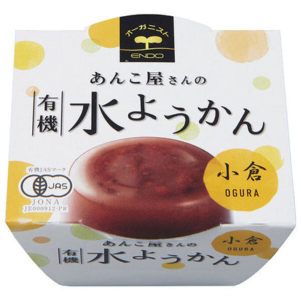 遠藤製餡 あんこ屋さんの有機水ようかん 小倉 100g×24個入