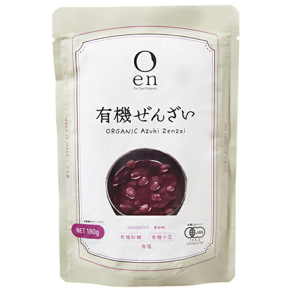 Endo Seian en Organic Zenzai 180g x 30 (5 x 6) pieces [Shipped in Japan]