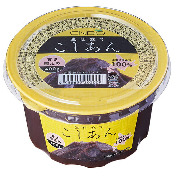 Endo Seian Raw Bean Paste Cup 400g x 18 (6 x 3) pieces [Shipped in Japan]