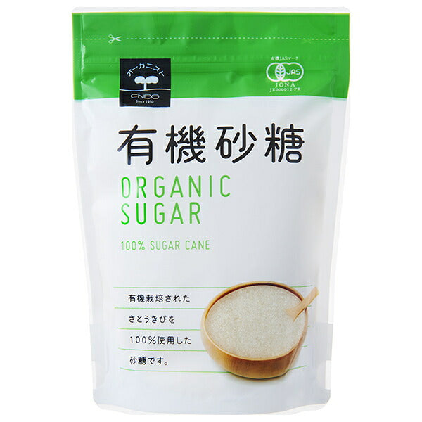 遠藤製餡 有機砂糖 400g×24袋入【日本出荷】
