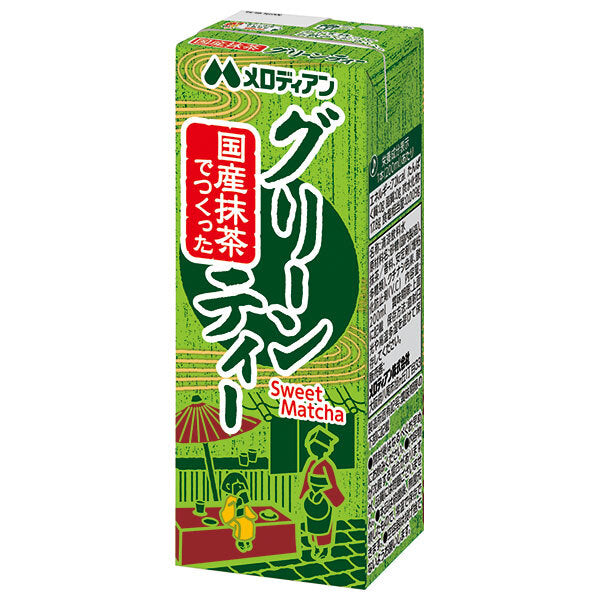メロディアン グリーンティー 200ml紙パック×24本入【日本出荷】