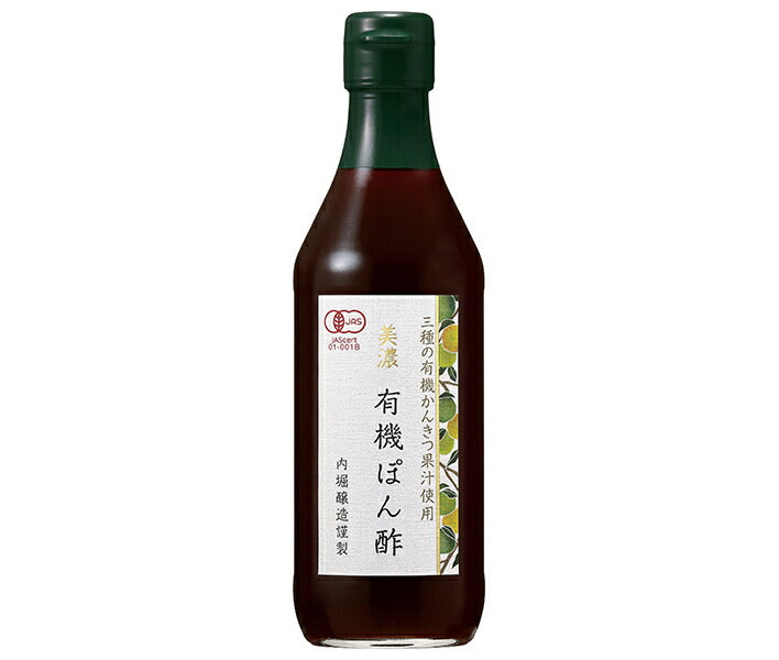 Uchibori Jozo Mino Organic Ponzu 360ml bottle x 24 bottles [shipped in Japan]