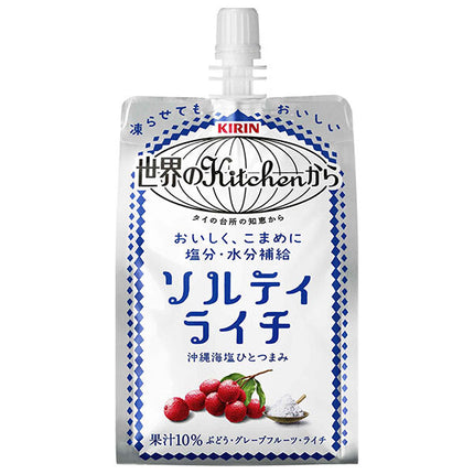 Kirin Salty Lychee from Kitchen of the World 300g pouch x 30 pieces [shipped in Japan]