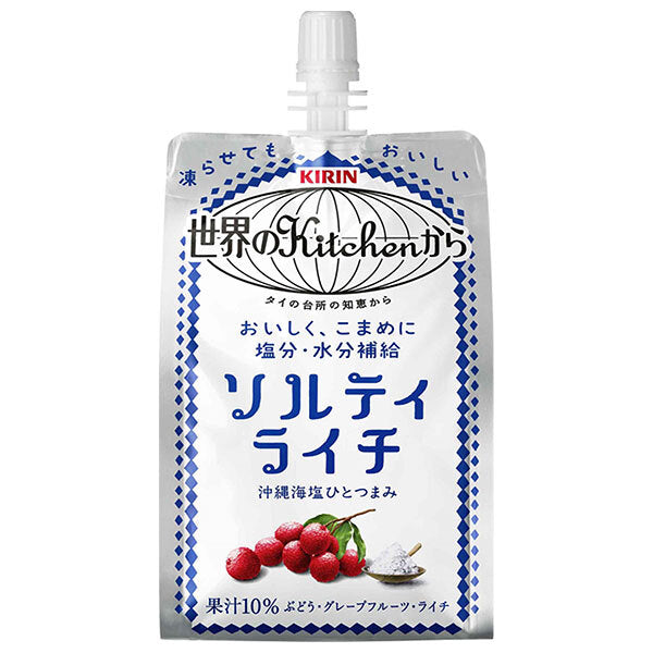 Kirin Salty Lychee from Kitchen of the World 300g pouch x 30 pieces [shipped in Japan]