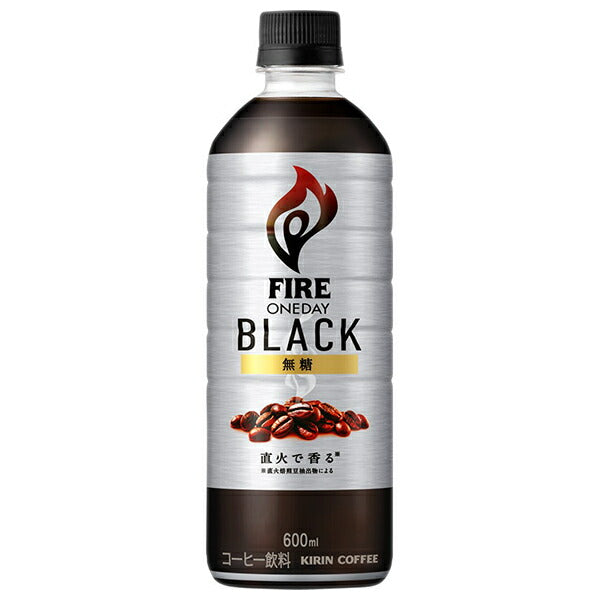 Kirin FIRE One Day Black 600ml plastic bottle x 24 pieces [shipped in Japan]