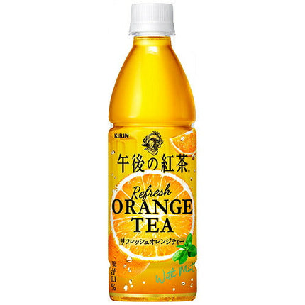 Kirin Afternoon Tea Refresh Orange Tea 430ml PET bottles x 24 pieces [Shipped in Japan]