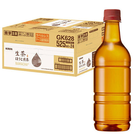 Kirin Namacha Hoji Sencha Bouteille PET sans étiquette de 525 ml x 24 bouteilles 