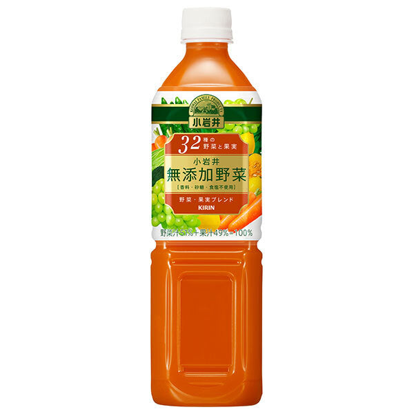 Kirin Koiwai Additive-free vegetables 32 types of vegetables and fruits 930g plastic bottles x 12 bottles [shipped in Japan]