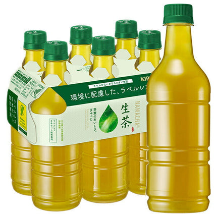 キリン 生茶 ラベルレス(6本パック) 525mlペットボトル×24(6×4)本入