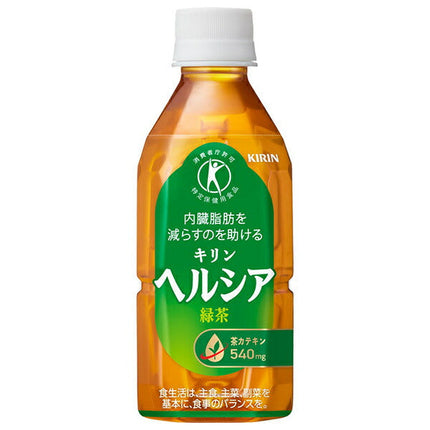 Kirin Healthia Green Tea [Food for Specified Health Uses, Special Insurance] 350ml plastic bottles x 24 pieces [Shipped in Japan]