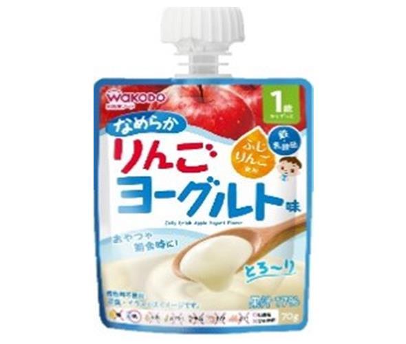 和光堂 1歳からのMYジュレドリンク なめらかりんごヨーグルト味 70gパウチ×24本入【日本出荷】