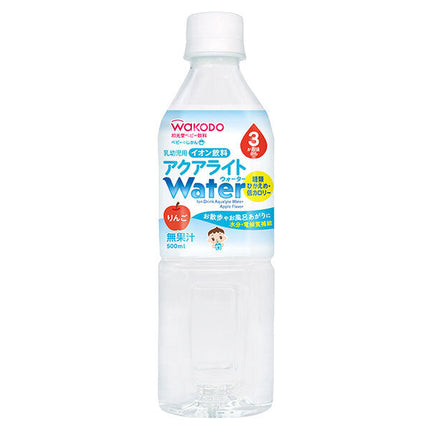 Asahi Food Group Wakodo Baby no Jikan Aqua Light Water Pomme Bouteille PET de 500 ml x 24 bouteilles 