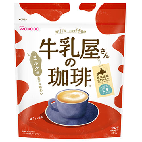 Wakodo Milk Shop Coffee 350g bag x 12 bags [shipped in Japan]