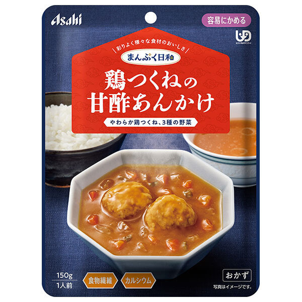 アサヒグループ食品 まんぷく日和 鶏つくねの甘酢あんかけ 150g×24袋入【日本出荷】
