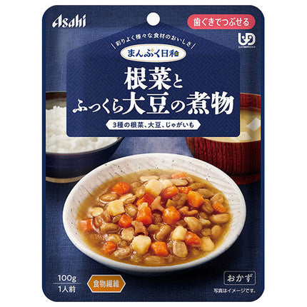 アサヒグループ食品 まんぷく日和 根菜とふっくら大豆の煮物 100g×24袋入【日本出荷】