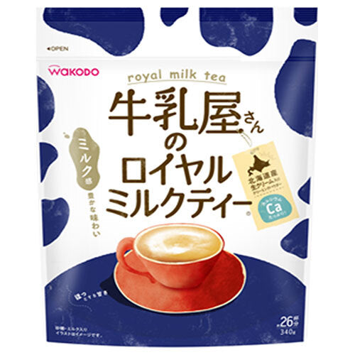 Wakodo Milk Shop Royal Milk Tea 340g bags x 12 bags [shipped in Japan]