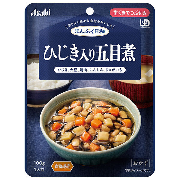 Asahi Group Foods Manpuku Biyori Gomokuni with Hijiki 100g x 24 bags [Shipped in Japan]