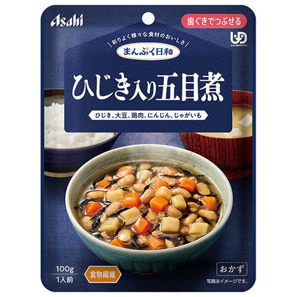 Asahi Group Foods Manpuku Biyori Gomokuni with Hijiki 100g x 24 bags [Shipped in Japan]