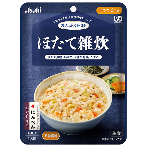 アサヒグループ食品 まんぷく日和 ほたて雑炊 100g×24袋入【日本出荷】