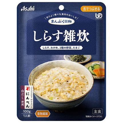 アサヒグループ食品 まんぷく日和 しらす雑炊 100g×24袋入【日本出荷】