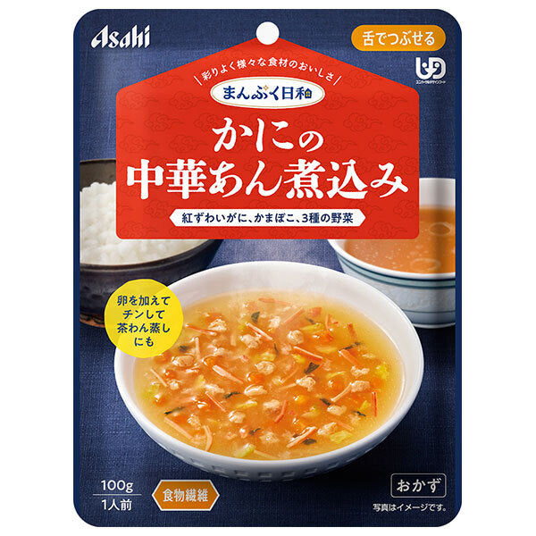アサヒグループ食品 まんぷく日和 かにの中華あん煮込み 100g×24袋入【日本出荷】