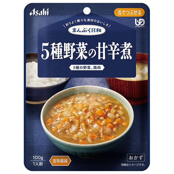 アサヒグループ食品 まんぷく日和 5種野菜の甘辛煮 100g×24袋入【日本出荷】