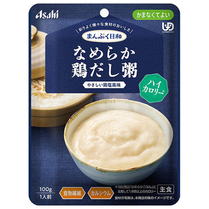 Asahi Group Foods Manpuku Weather Smooth Chicken Dashi Porridge High Calorie 100g x 24 bags [Shipped in Japan]