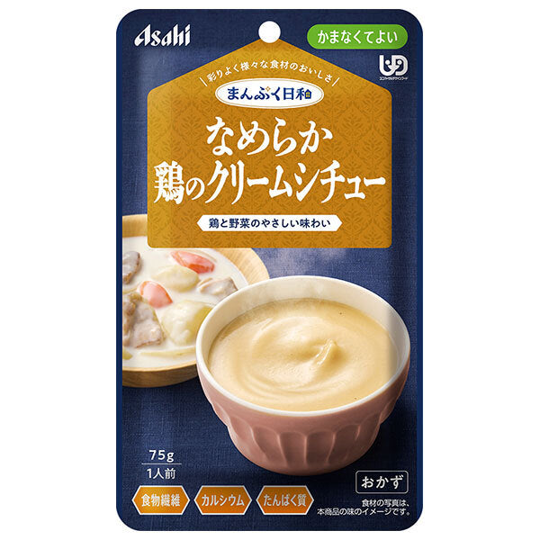 Asahi Group Foods Manpuku Weather Smooth Chicken Cream Stew 75g x 24 bags [Shipped in Japan]