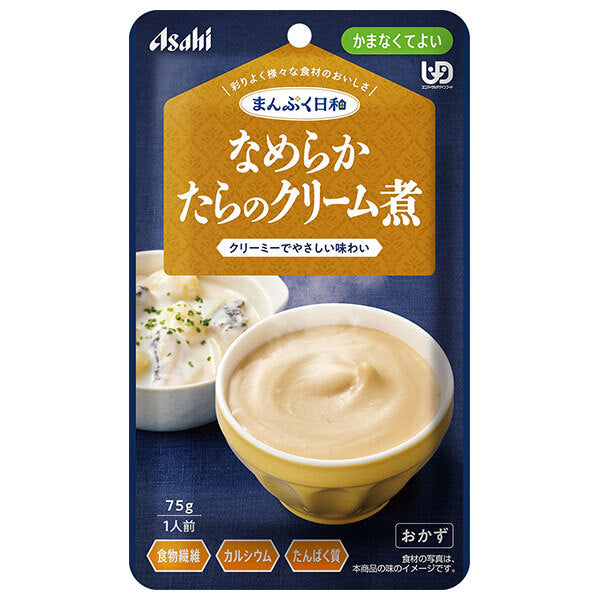 Asahi Group Foods Manpuku Biyori Smooth Cod Boiled in Cream 75g x 24 bags [Shipped in Japan]