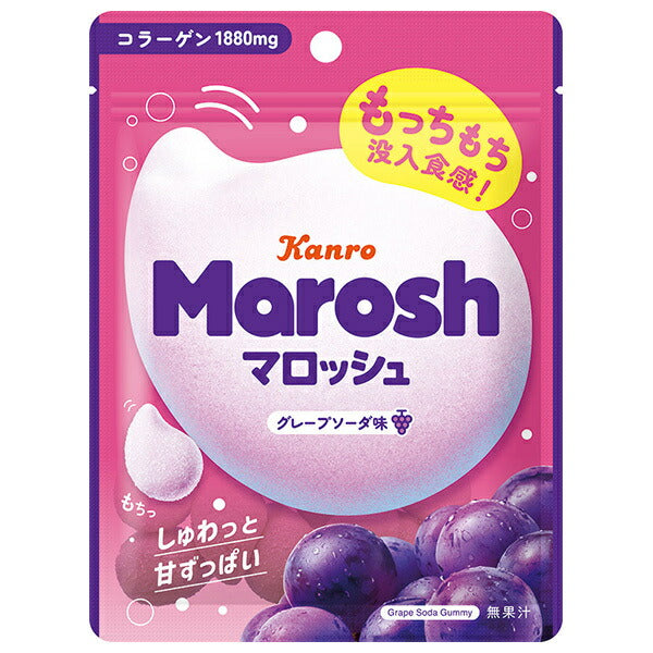 Kanro Marosh saveur soda raisin 50g x 6 sachets 