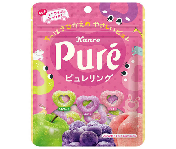 [11/25~ 10% off all products!!] Kanro Puree Ring 63g x 6 bags 