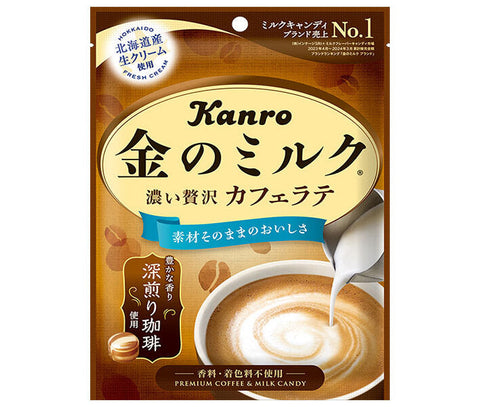 Kanro Golden Milk Candy Cafe Latte 61g x 6 bags