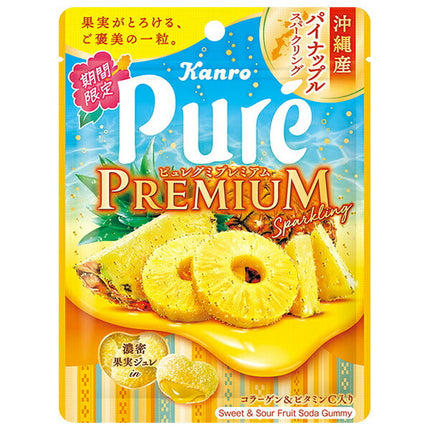 カンロ ピュレグミ プレミアム 沖縄産パイナップルスパークリング 54g×6袋入