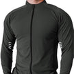 Muscle Fit Long Sleeve Zip Up Quick Drying Sport Workout Gym T-shirt for Men