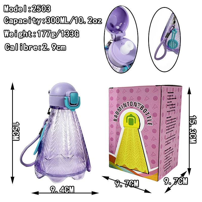 Badminton cup Kids Cartoon 3l water bottles with straw