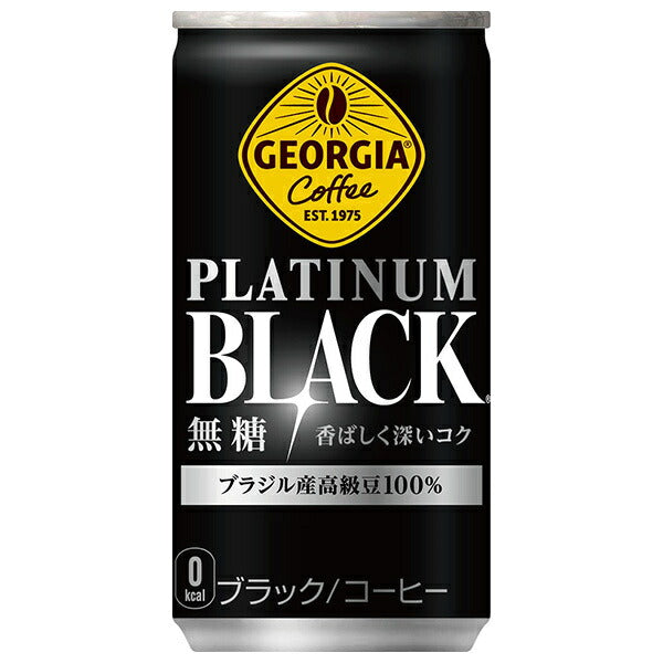 Coca-Cola Georgia Platinum Black 185g can x 30 pieces [shipped in Japan]