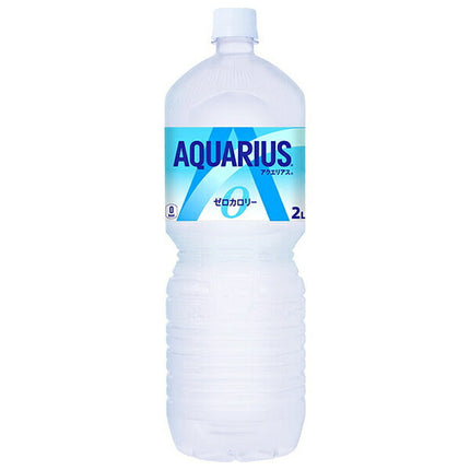 Coca-Cola Aquarius Zero 2L plastic bottle x 6 