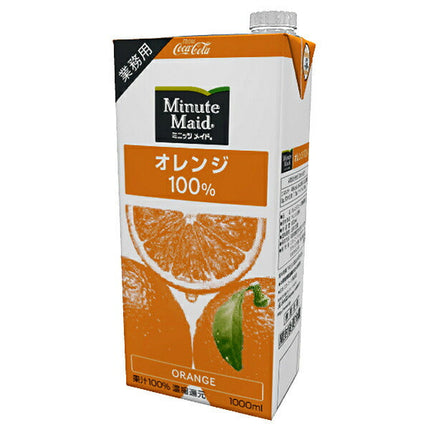コカコーラ ミニッツメイド オレンジ100% 1L紙パック×6本入