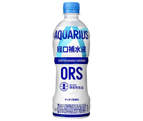 Coca-Cola Aquarius Solution de Réhydratation Orale SRO Flacon PET 500 ml x 24 flacons